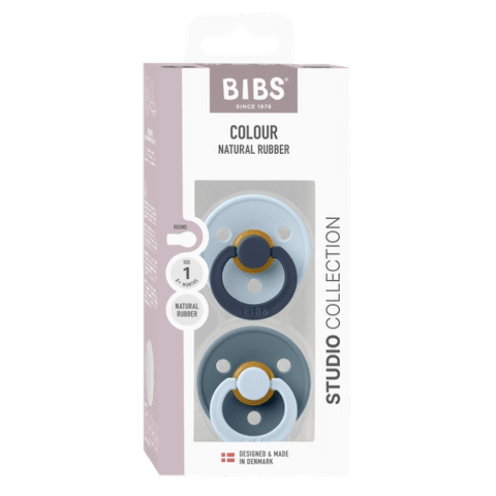BIBS Colour tutti 2-pack koko 1 (0-6kk) baby blue & petrol